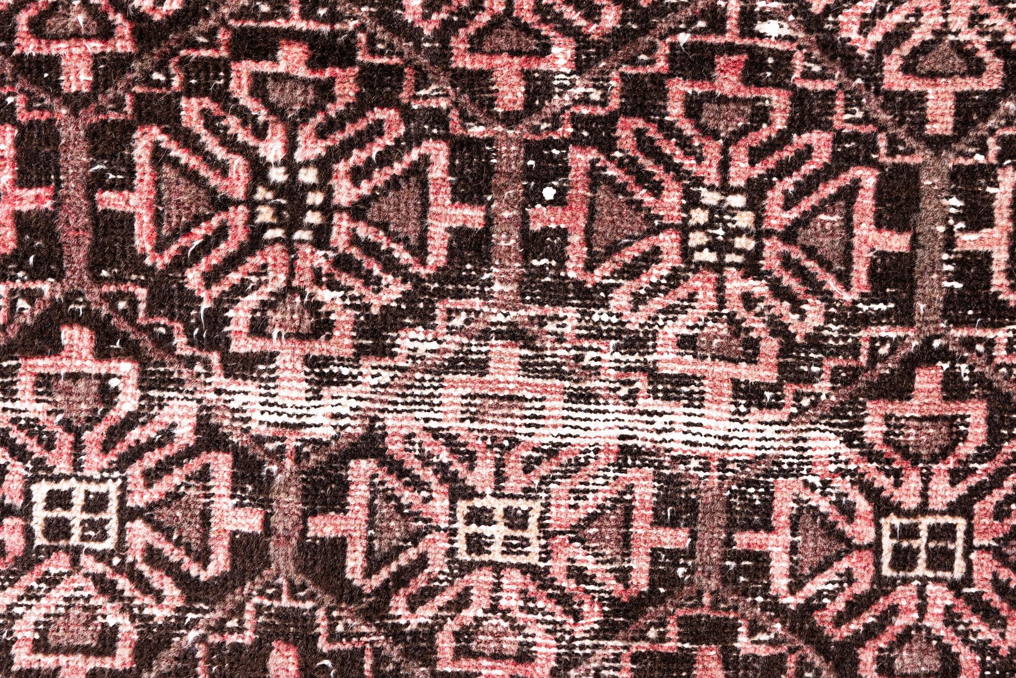 3' 3 x 7' 10 Hand Knotted Ultra Vintage Persian Wool Runner Rug