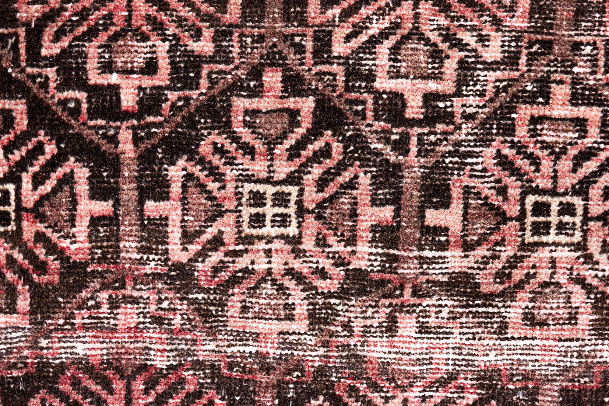 3' 3 x 7' 10 Hand Knotted Ultra Vintage Persian Wool Runner Rug