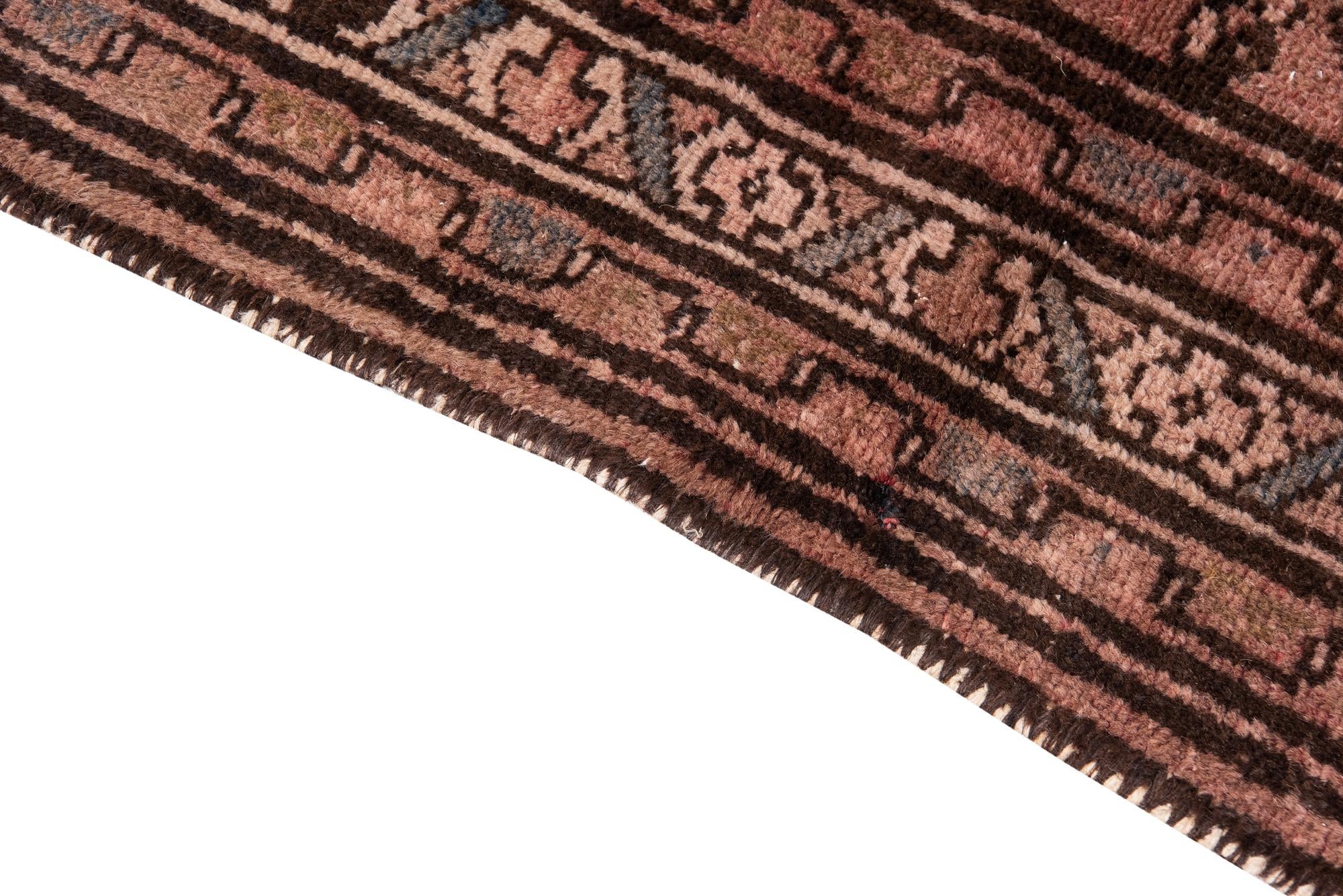 3' 6 x 9' 10 Hand Knotted Ultra Vintage Persian Wool Runner Rug