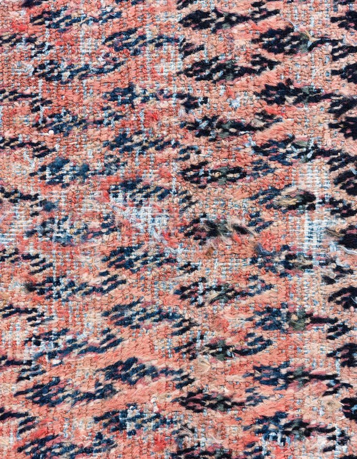 Detail image of 3' 7 x 9' 7  Hand Knotted Ultra Vintage Persian Wool Runner Rug