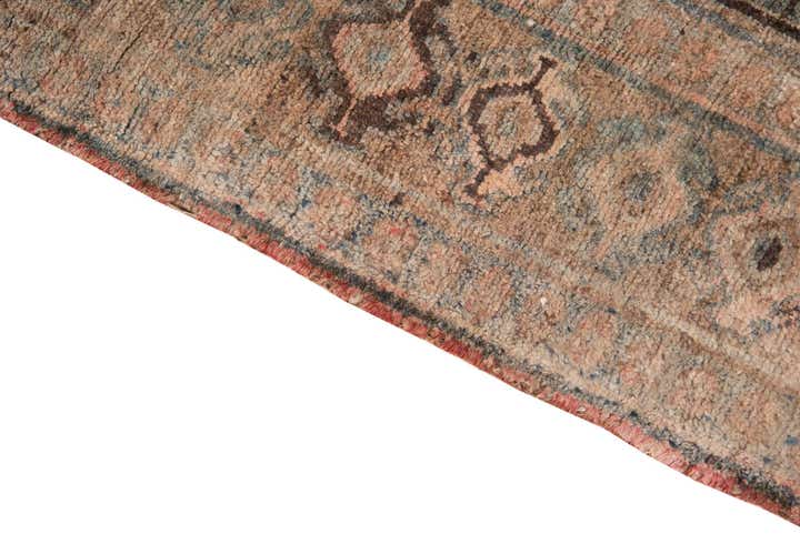 4' 4 x 9' 10 Hand Knotted Ultra Vintage Persian Wool Runner Rug