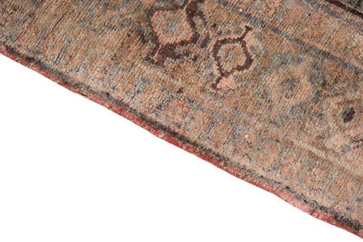 Detail image of 4' 4 x 9' 10 Hand Knotted Ultra Vintage Persian Wool Runner Rug