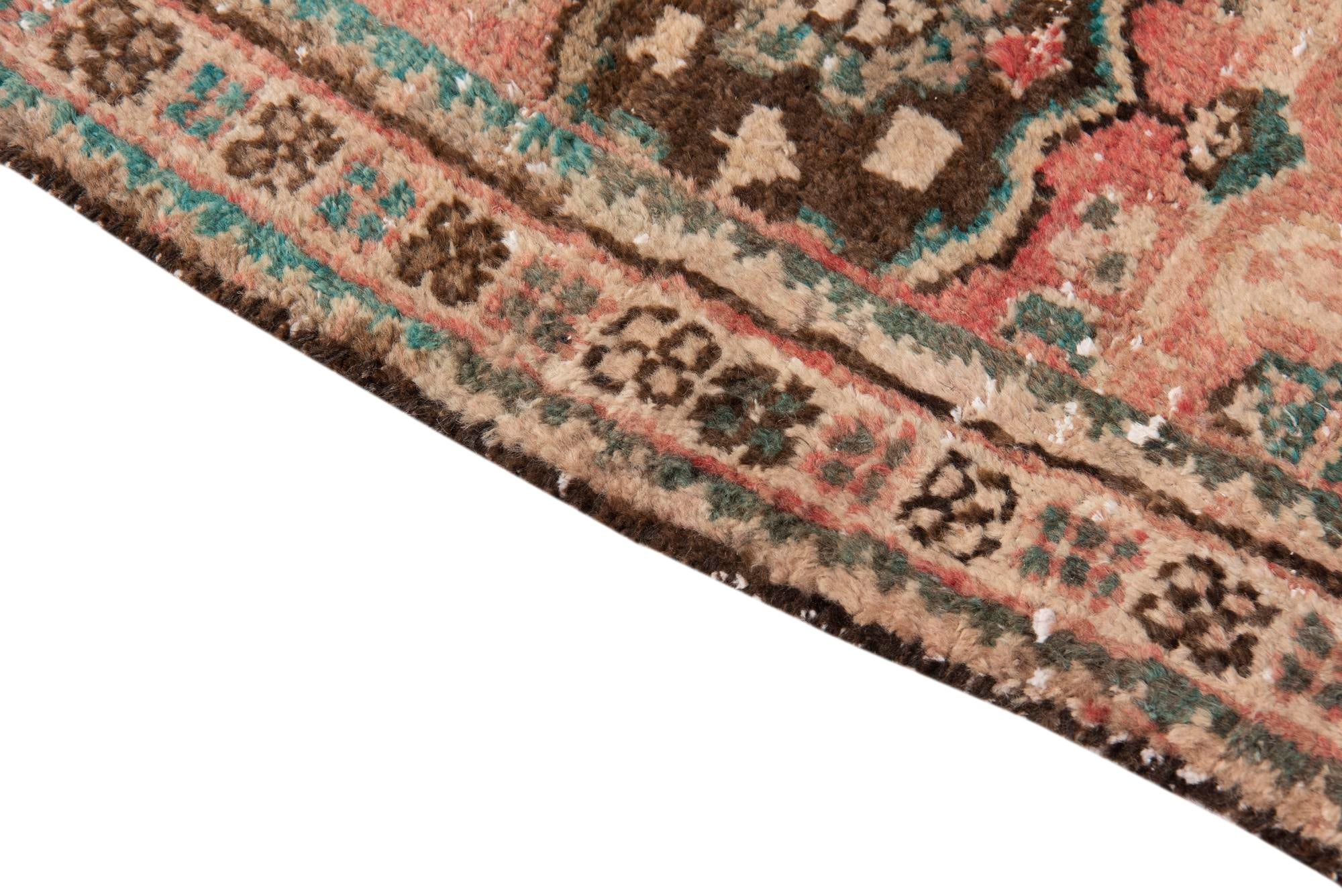3' 4 x 10' 1 Hand Knotted Ultra Vintage Persian Wool Runner Rug