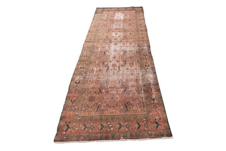 3' 6 x 10' 3 Hand Knotted Ultra Vintage Persian Wool Runner Rug