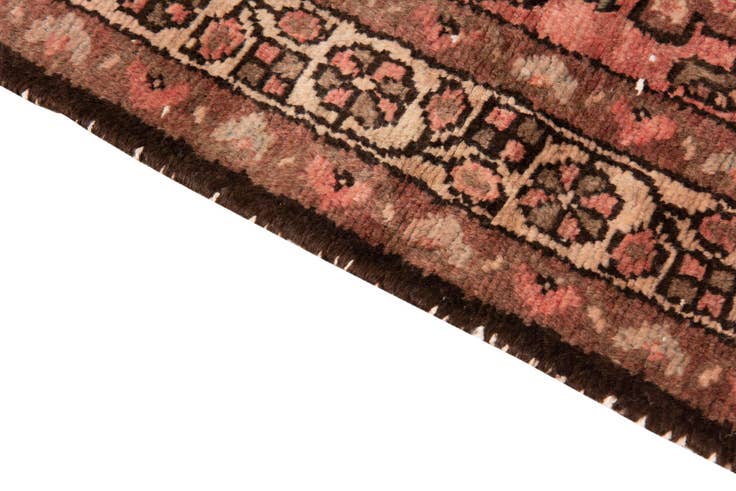 Detail image of 3' 8 x 9' 7 Hand Knotted Ultra Vintage Persian Wool Runner Rug