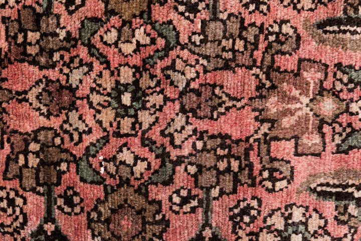 3' 8 x 9' 7 Hand Knotted Ultra Vintage Persian Wool Runner Rug