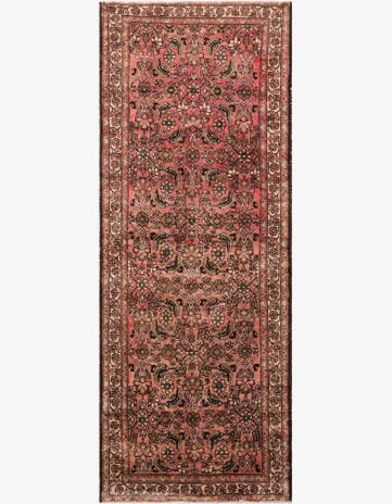 3' 8 x 9' 7 Hand Knotted Ultra Vintage Persian Wool Runner Rug