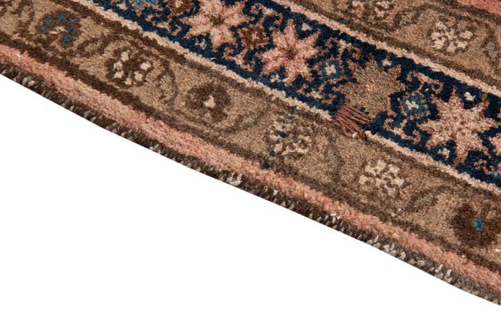4' 4 x 9' 3 Hand Knotted Ultra Vintage Persian Wool Runner Rug