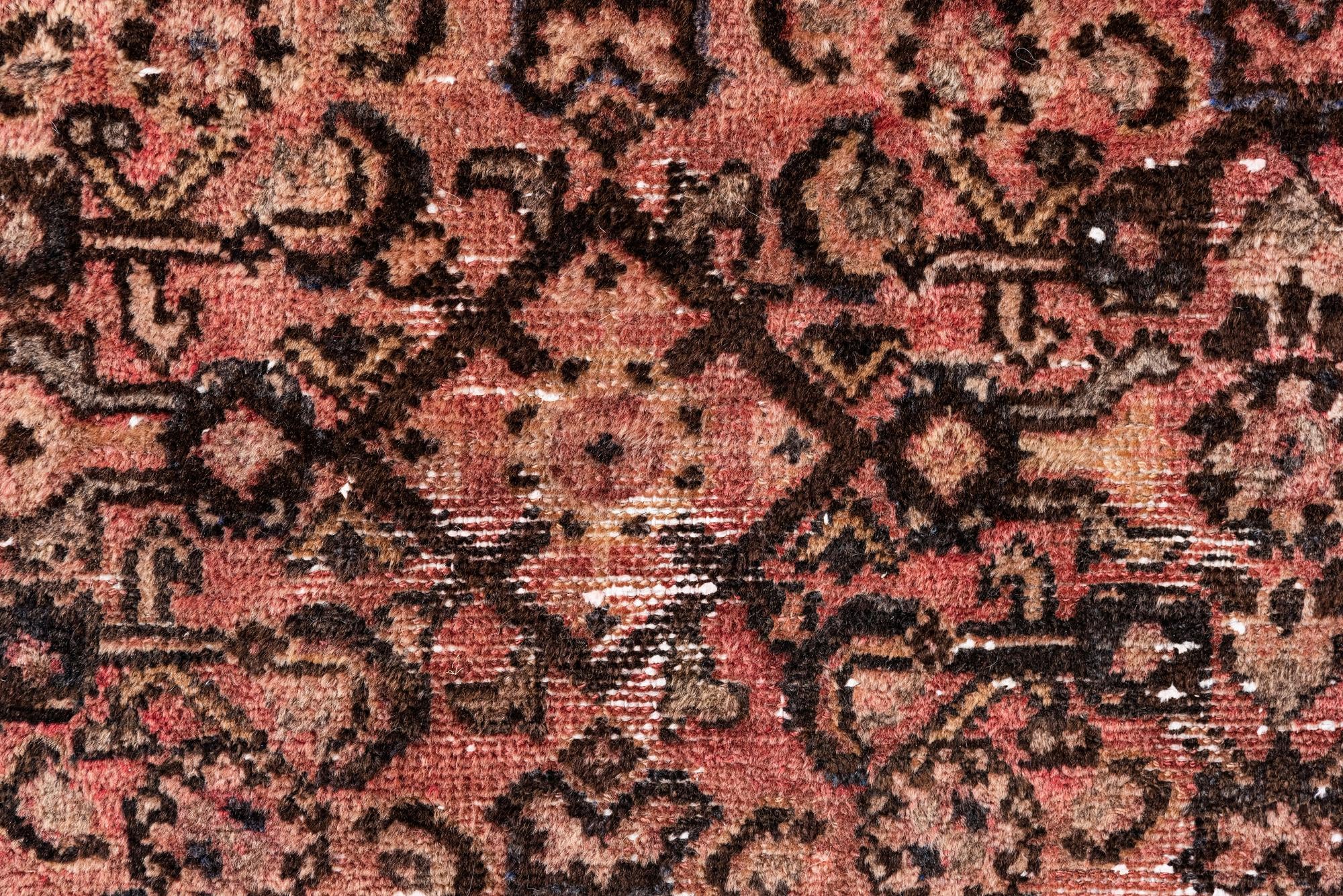 4' x 9' 9 Hand Knotted Ultra Vintage Persian Wool Runner Rug