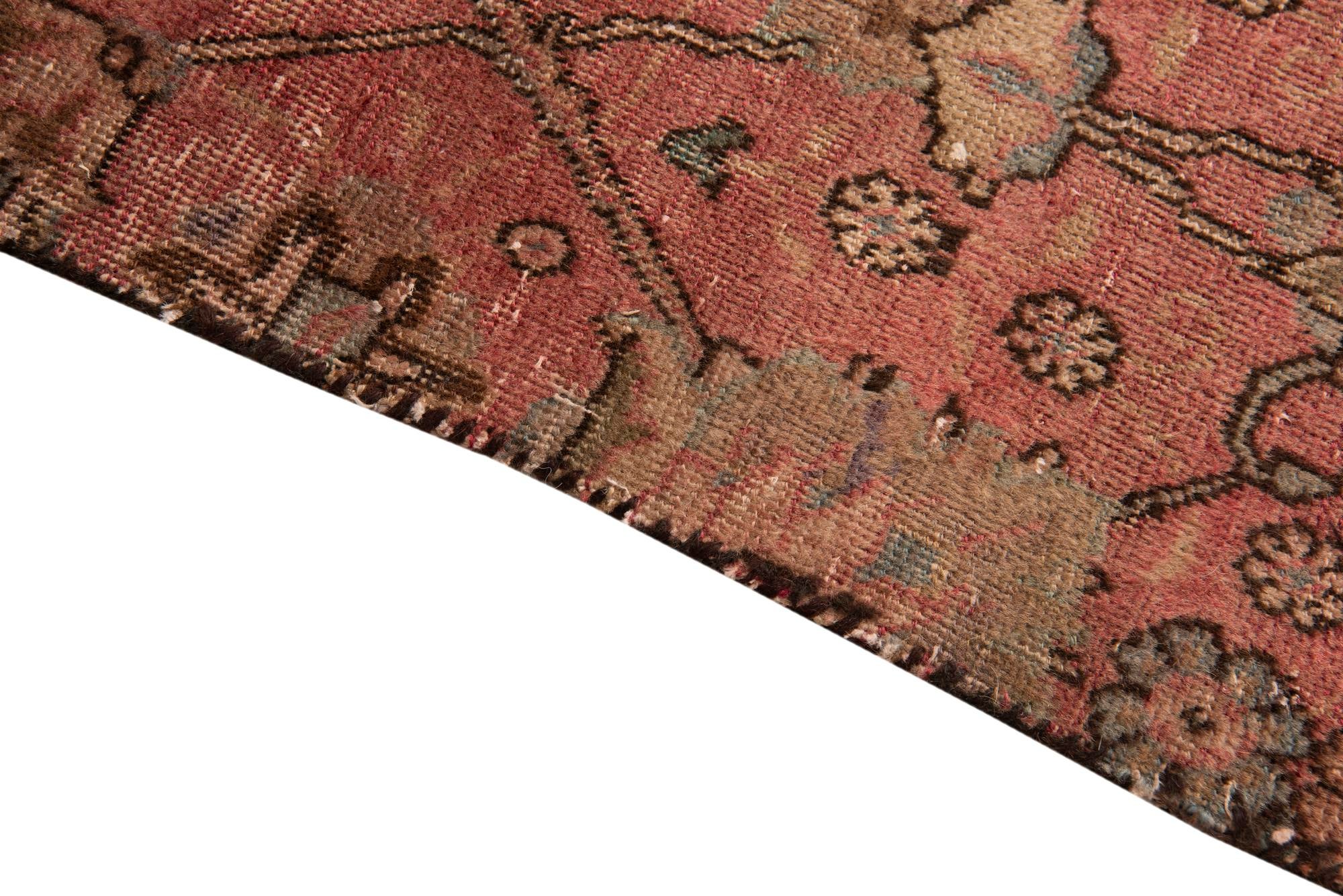 3' 6 x 7' 2 Hand Knotted Ultra Vintage Persian Wool Runner Rug