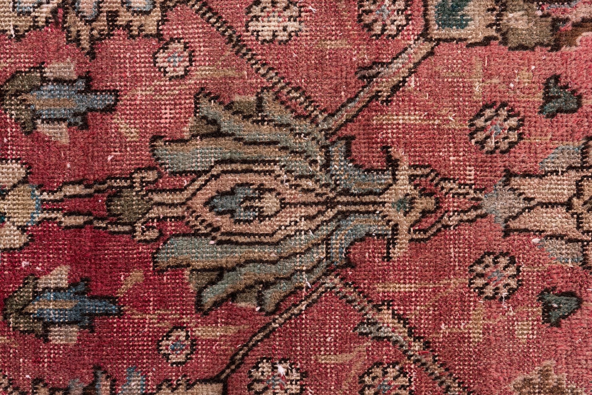 3' 6 x 7' 2 Hand Knotted Ultra Vintage Persian Wool Runner Rug
