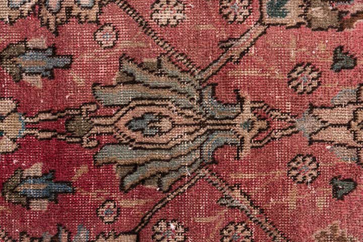 3' 6 x 7' 2 Hand Knotted Ultra Vintage Persian Wool Runner Rug