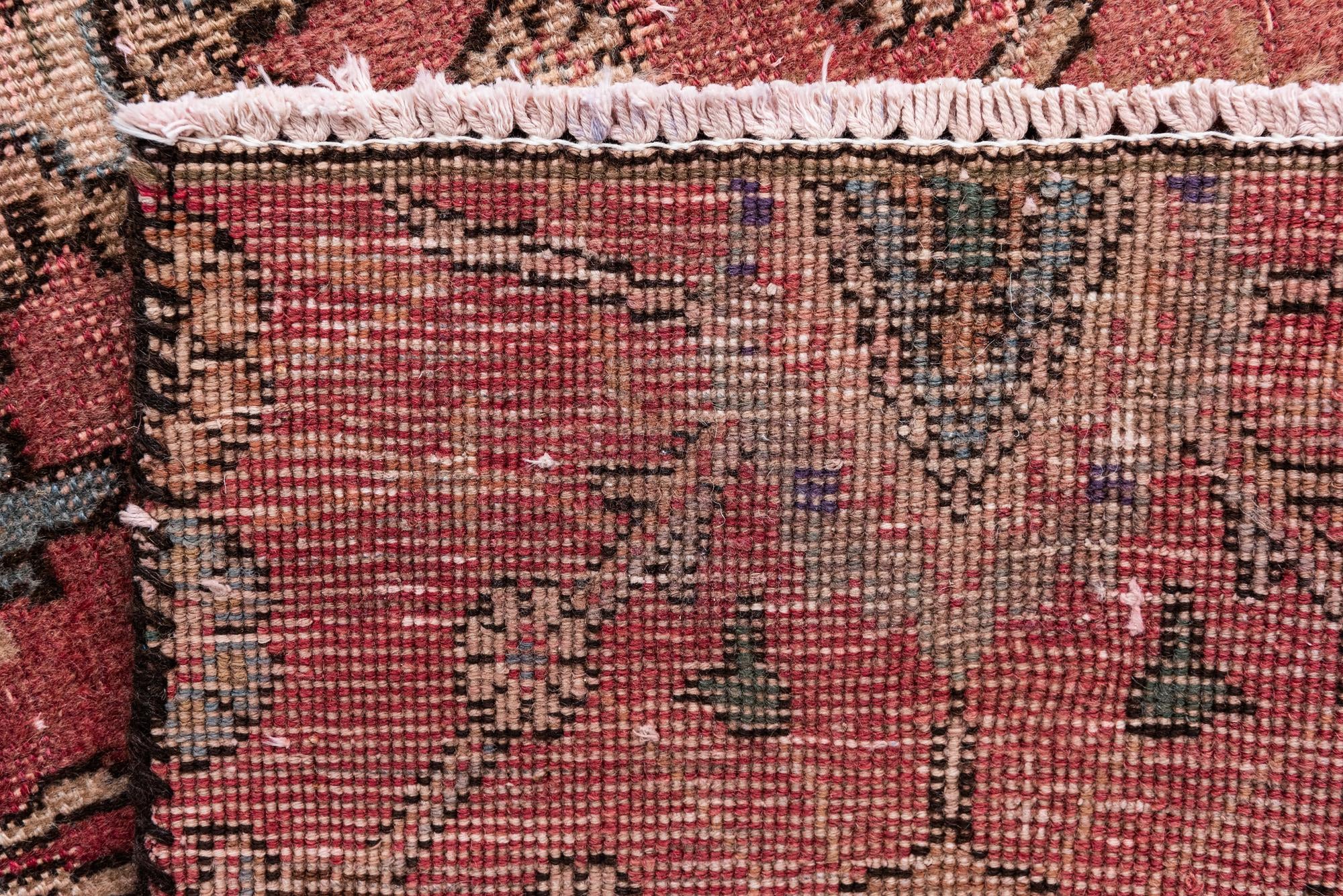 3' 6 x 7' 2 Hand Knotted Ultra Vintage Persian Wool Runner Rug