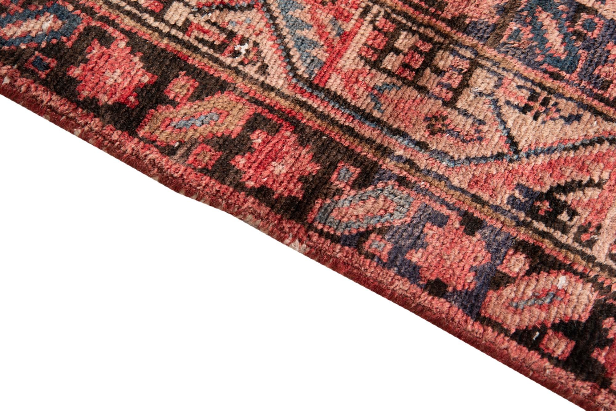 3' 7 x 10' 1 Hand Knotted Ultra Vintage Persian Wool Runner Rug