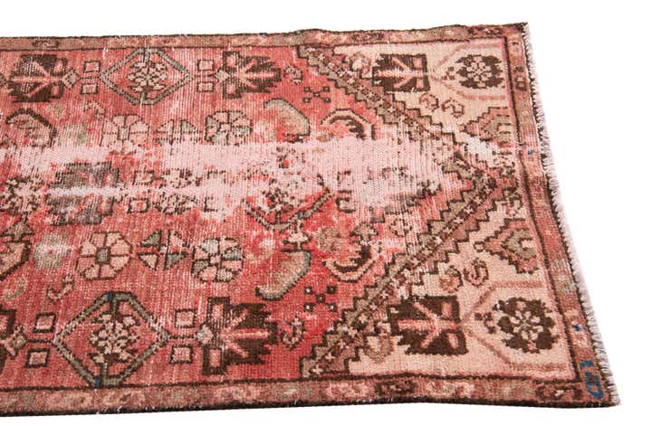 2' 6 x 9' 1 Hand Knotted Ultra Vintage Persian Wool Runner Rug
