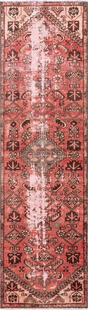 2' 6 x 9' 1 Hand Knotted Ultra Vintage Persian Wool Runner Rug