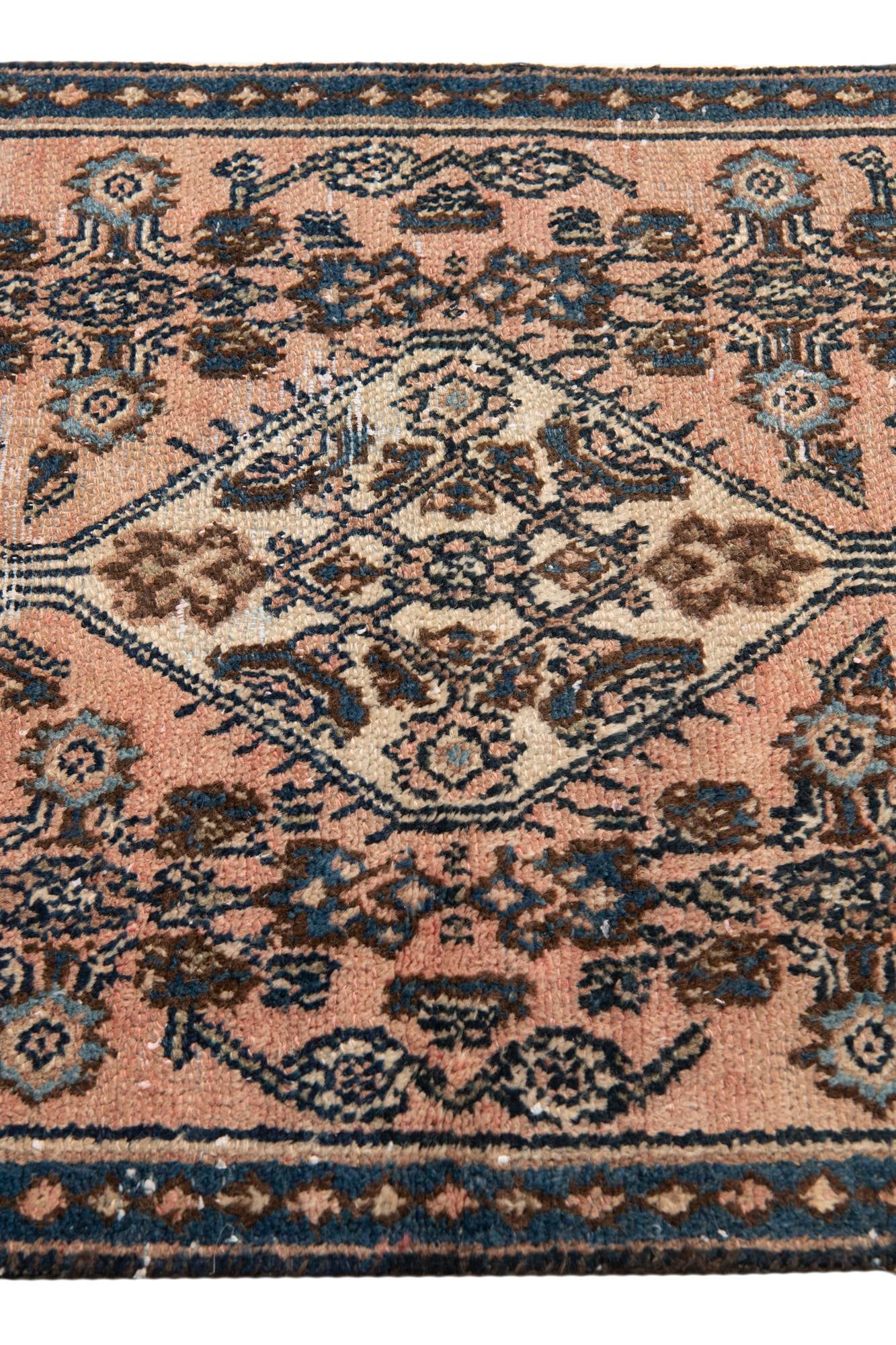 2' 8 x 9' 6 Hand Knotted Ultra Vintage Persian Wool Runner Rug