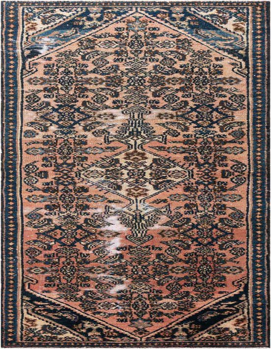 Primary image 2' 8 x 9' 6  Hand Knotted Ultra Vintage Persian Wool Runner Rug