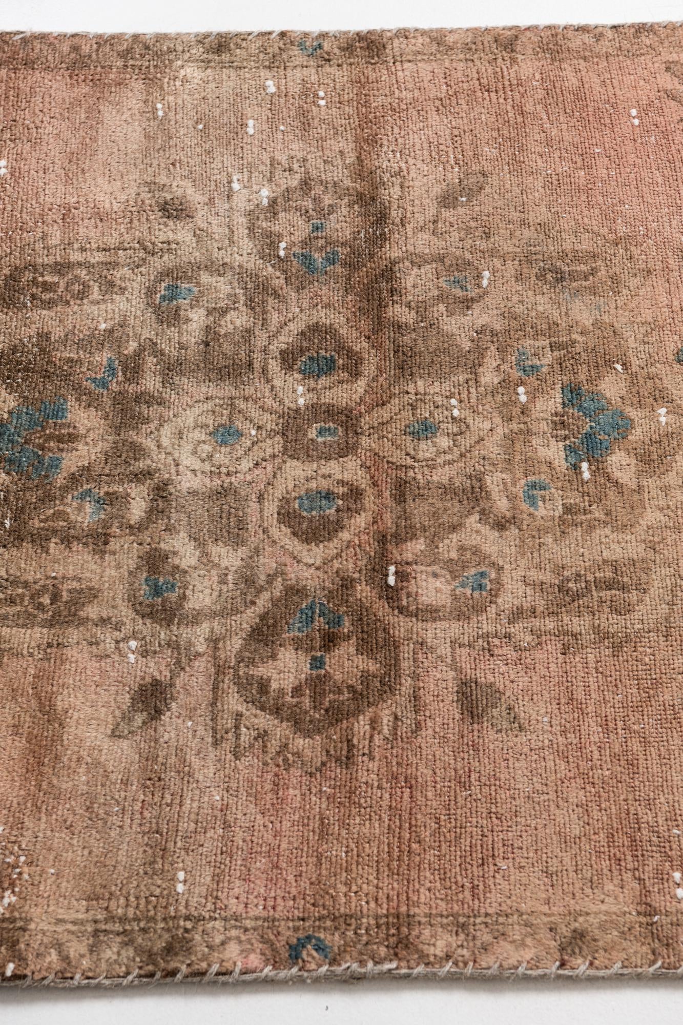 2' 10 x 8' 8 Hand Knotted Ultra Vintage Persian Wool Runner Rug