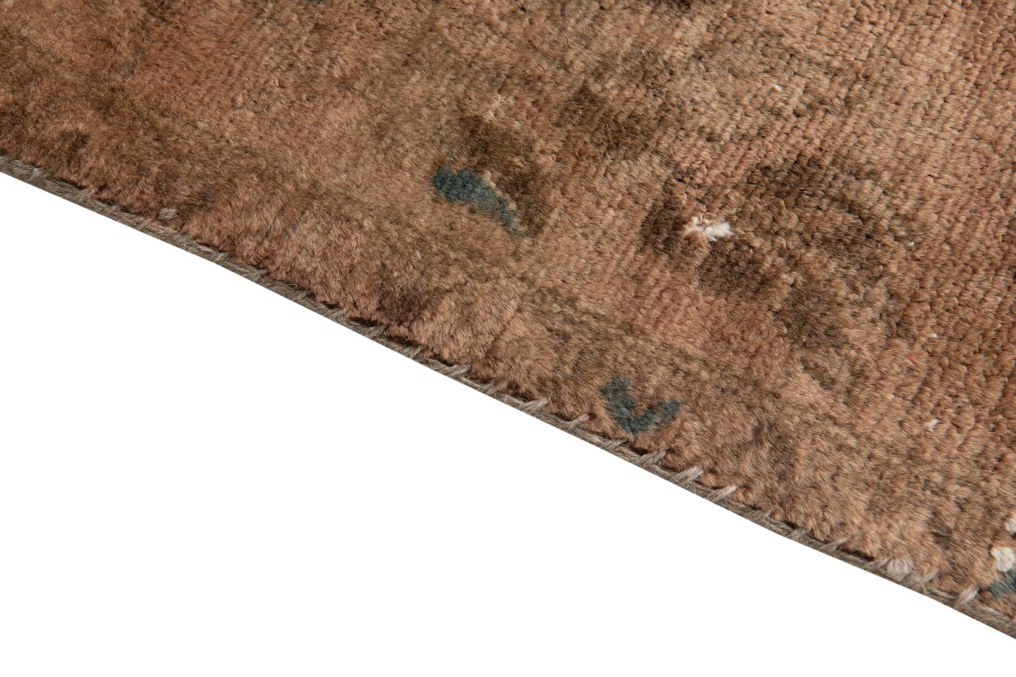 2' 10 x 8' 8 Hand Knotted Ultra Vintage Persian Wool Runner Rug