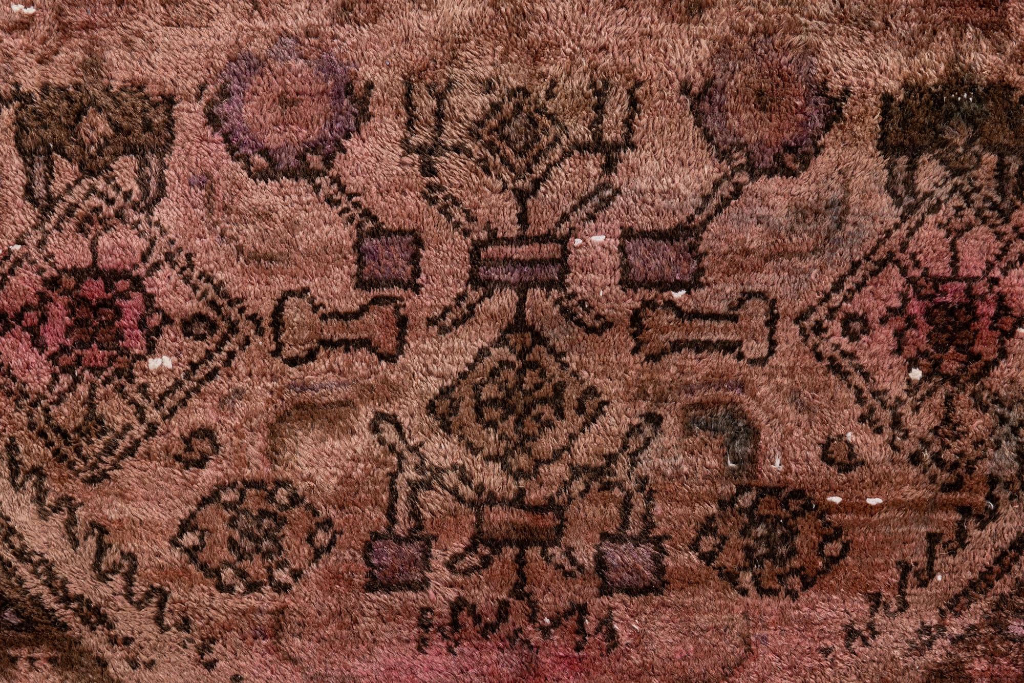 4' 1 x 8' 2 Hand Knotted Ultra Vintage Persian Wool Runner Rug