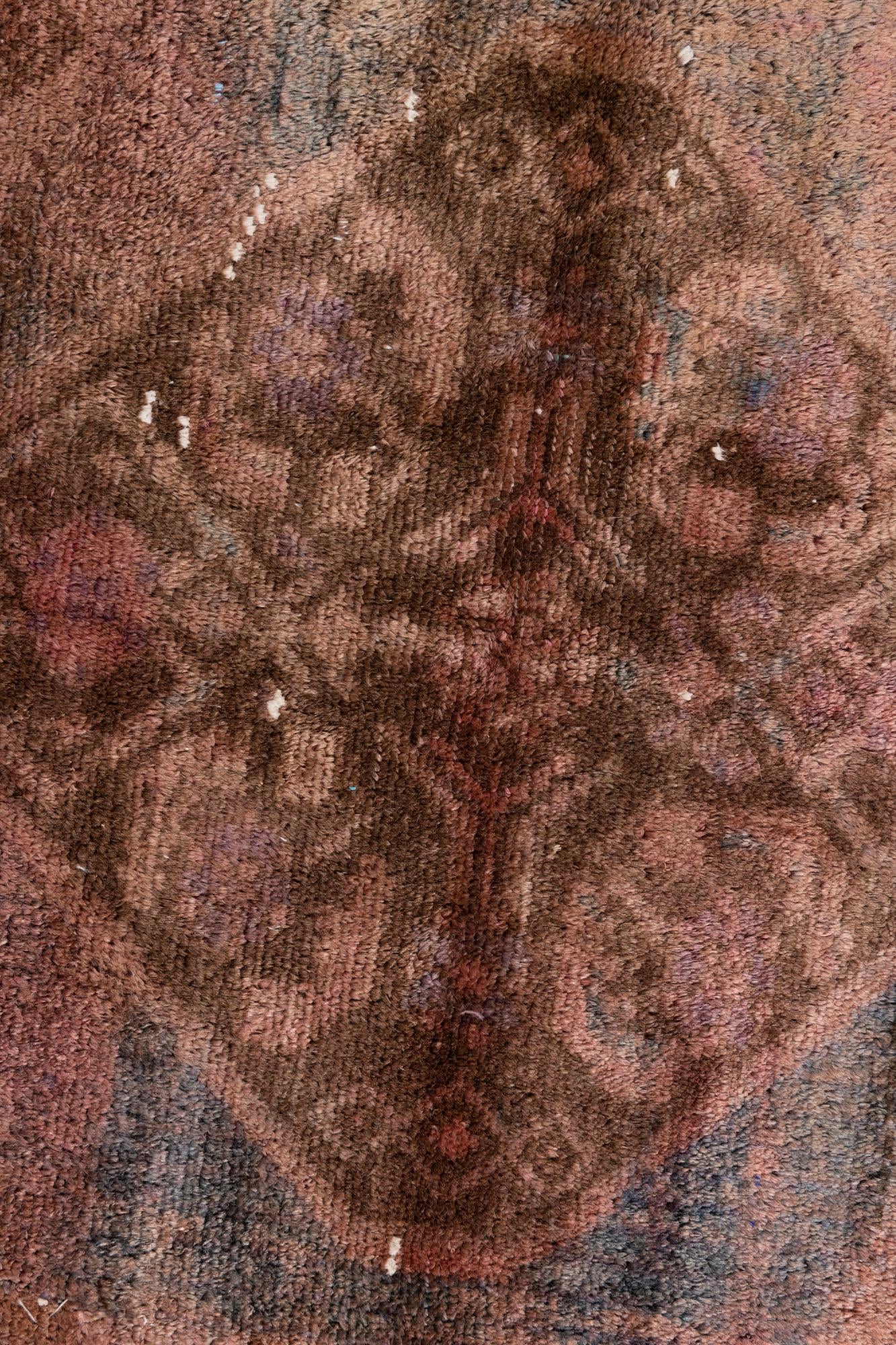4' 1 x 8' 2 Hand Knotted Ultra Vintage Persian Wool Runner Rug