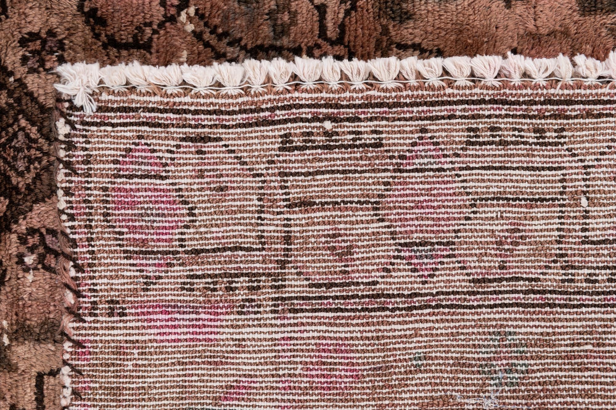 4' 1 x 8' 2 Hand Knotted Ultra Vintage Persian Wool Runner Rug