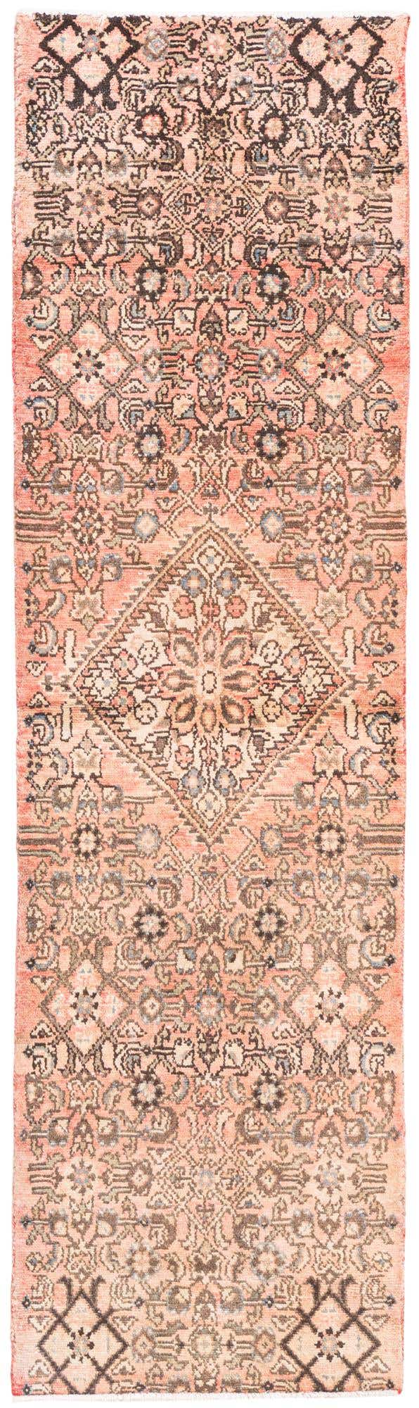 2' 2 x 7' 2 Hand Knotted Ultra Vintage Persian Wool Runner Rug