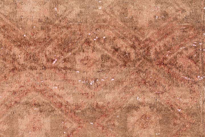 2' 4 x 4' 7 Hand Knotted Ultra Vintage Persian Wool Runner Rug
