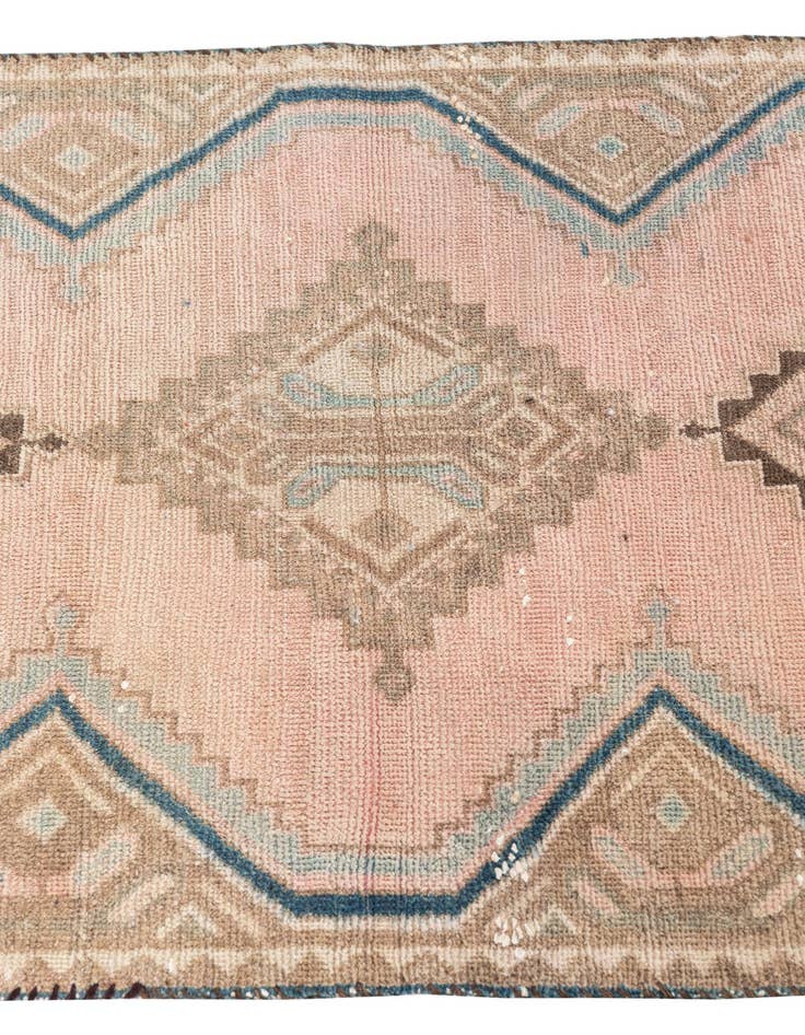 Detail image of 2' 4 x 9' 9 Hand Knotted Ultra Vintage Persian Wool Runner Rug