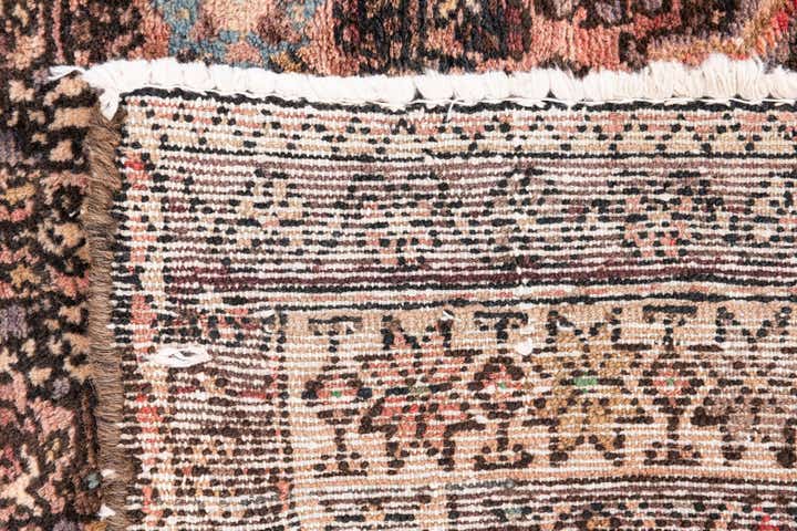 3' 7 x 7' 8 Hand Knotted Ultra Vintage Persian Wool Runner Rug
