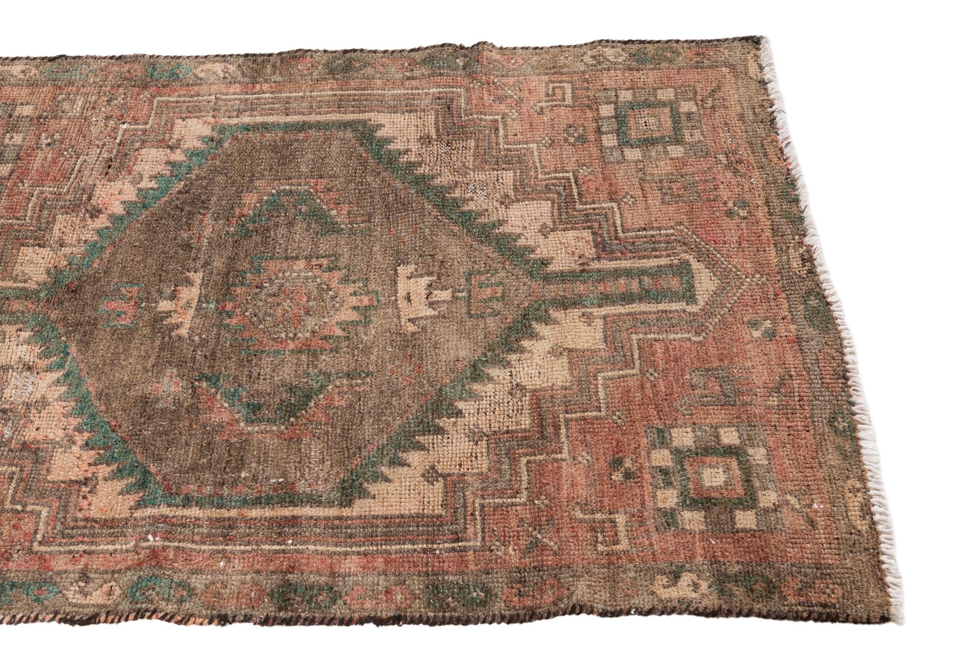 2' 10 x 5' 9 Hand Knotted Ultra Vintage Persian Wool Runner Rug