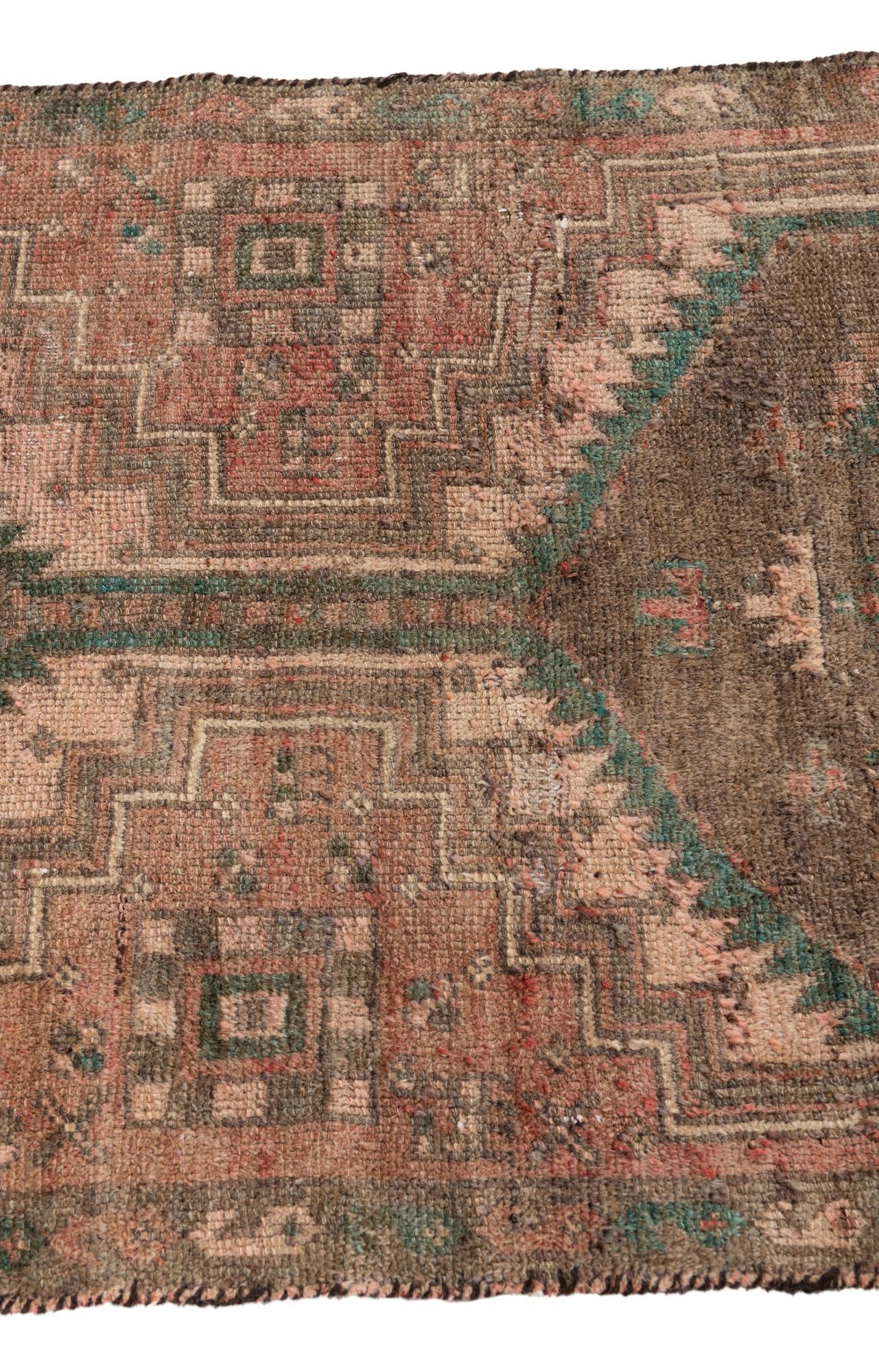 2' 10 x 5' 9 Hand Knotted Ultra Vintage Persian Wool Runner Rug