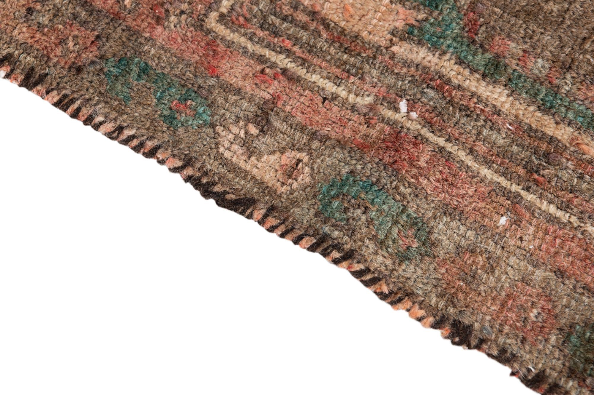 2' 10 x 5' 9 Hand Knotted Ultra Vintage Persian Wool Runner Rug