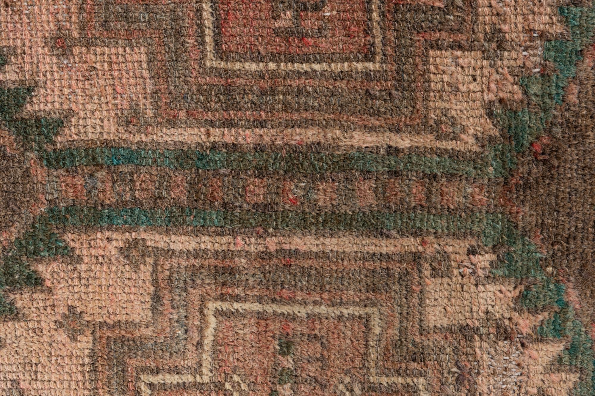 2' 10 x 5' 9 Hand Knotted Ultra Vintage Persian Wool Runner Rug