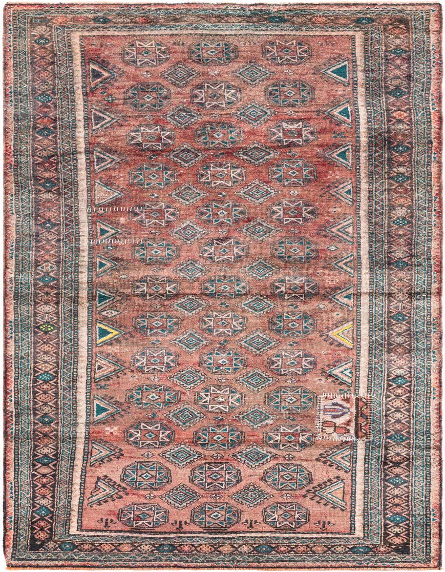 Primary image 3' 4 x 7' 7  Hand Knotted Ultra Vintage Persian Wool Runner Rug