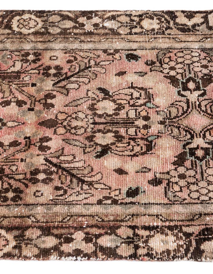 Detail image of 3' x 9' 2  Hand Knotted Ultra Vintage Persian Wool Runner Rug