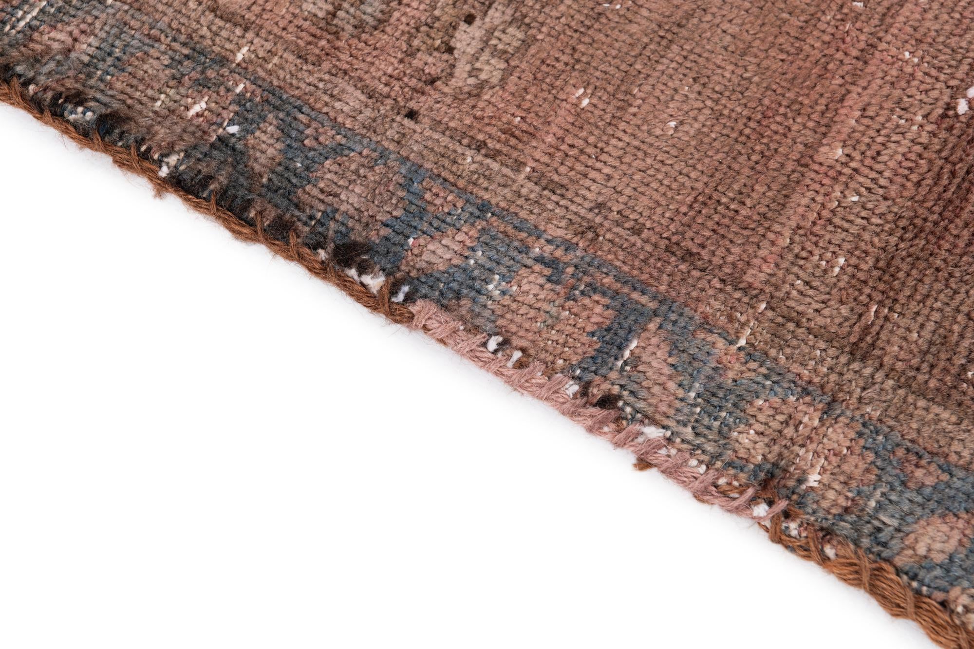3' 10 x 7' 9 Hand Knotted Ultra Vintage Persian Wool Runner Rug