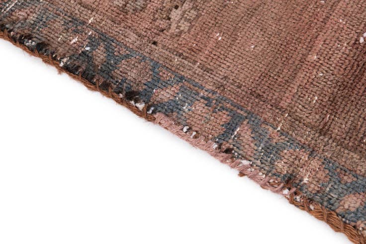 Detail image of 3' 10 x 7' 9 Hand Knotted Ultra Vintage Persian Wool Runner Rug