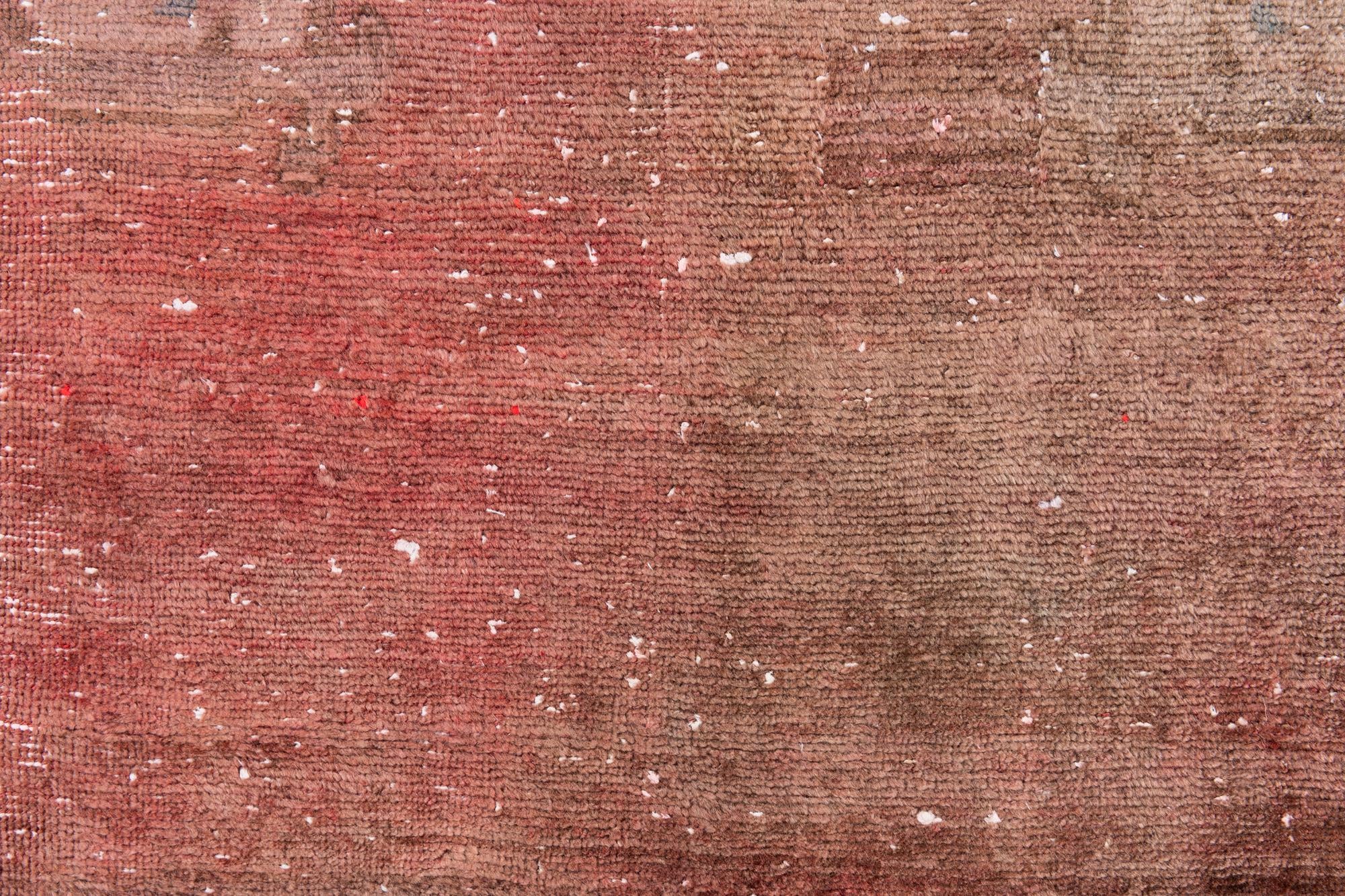 3' 10 x 7' 9 Hand Knotted Ultra Vintage Persian Wool Runner Rug