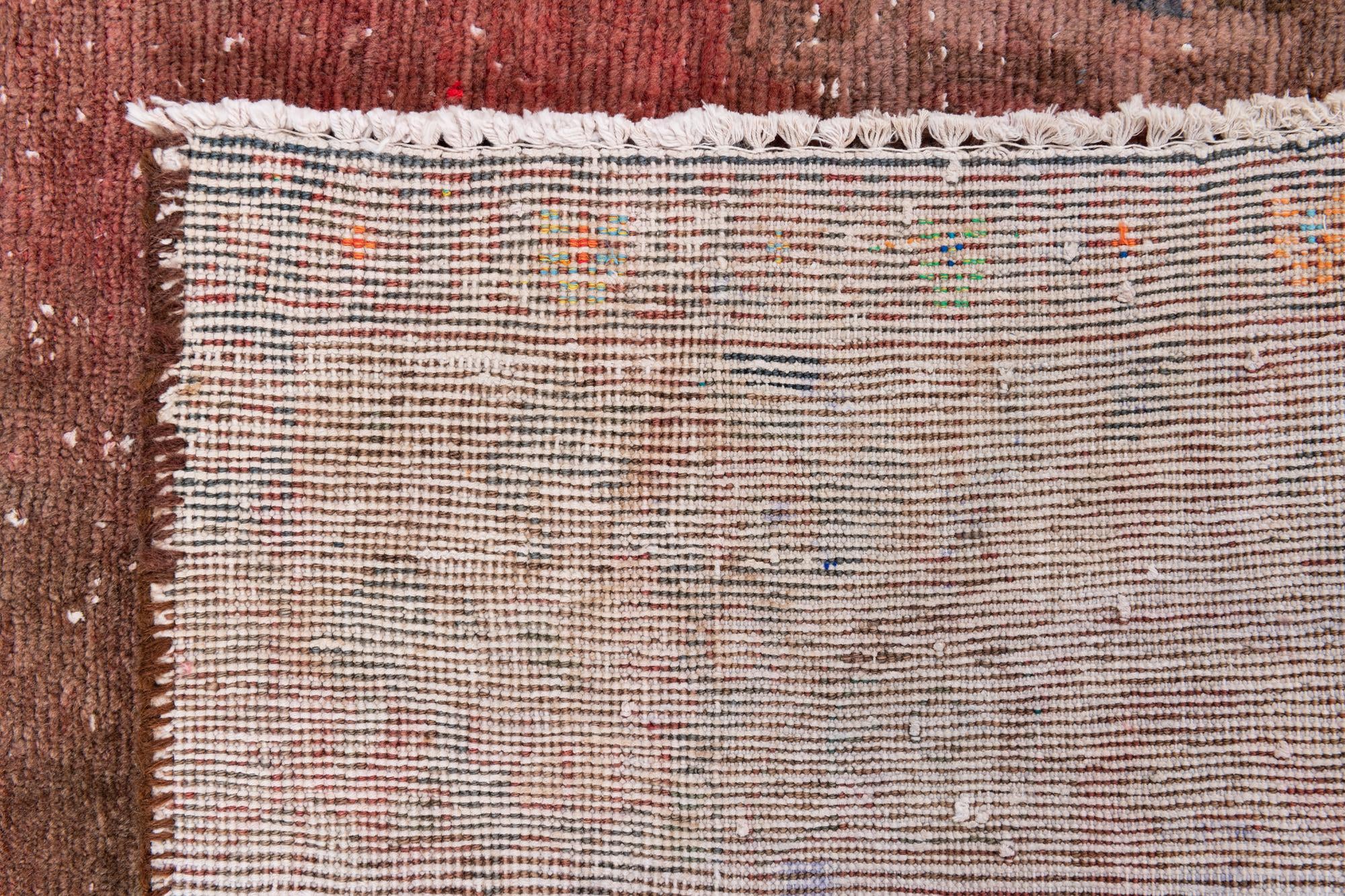 3' 10 x 7' 9 Hand Knotted Ultra Vintage Persian Wool Runner Rug