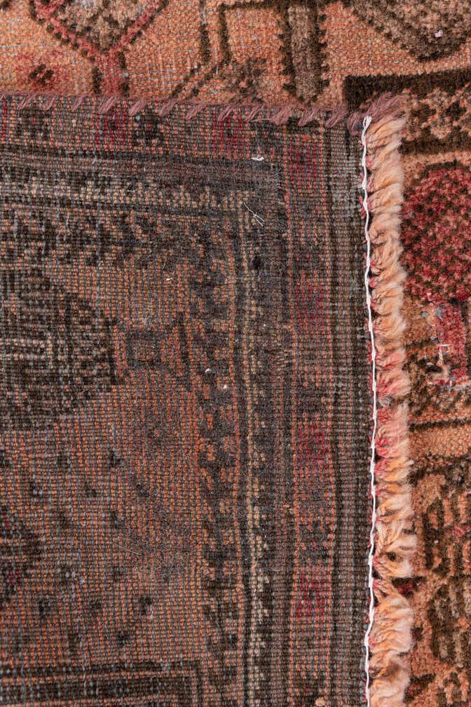 2' 4 x 6' 2 Hand Knotted Ultra Vintage Persian Wool Runner Rug