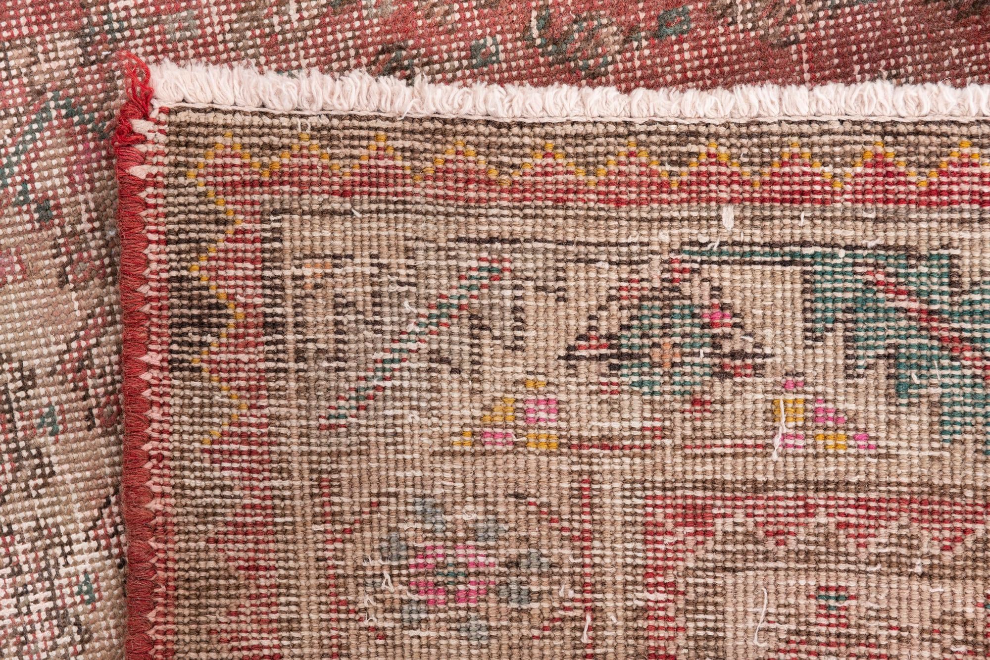 3' 9 x 10' 6 Hand Knotted Ultra Vintage Persian Wool Runner Rug