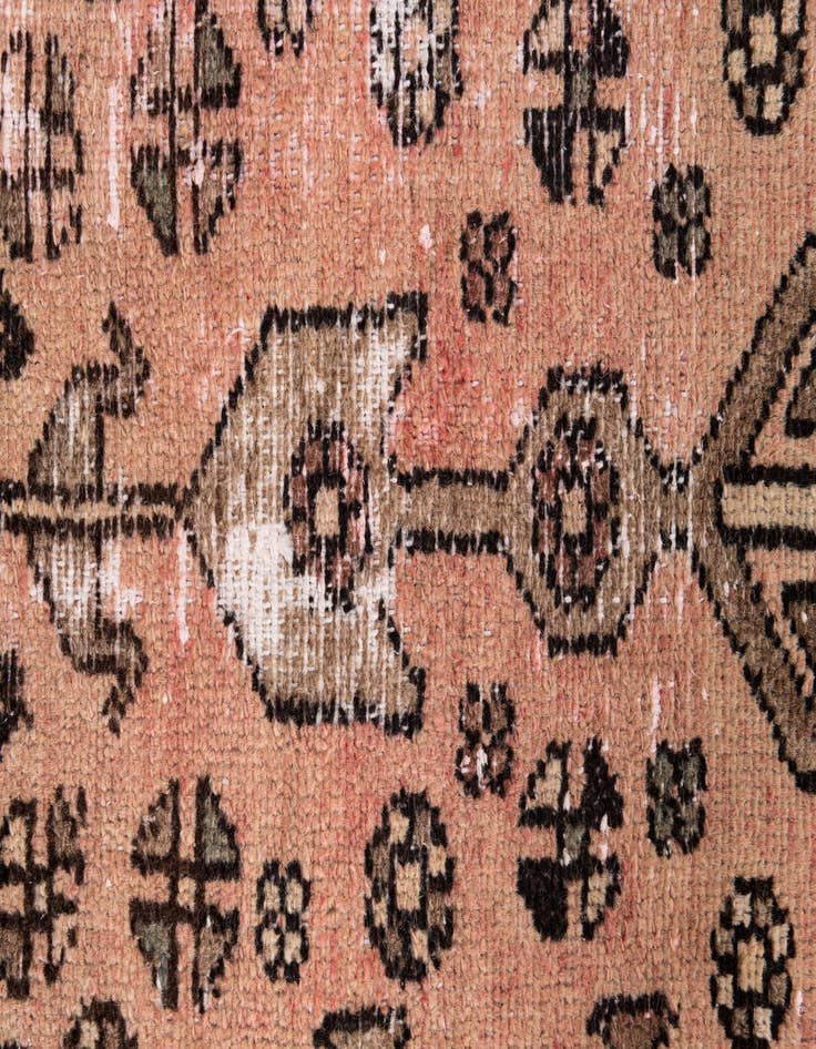 Detail image of 2' 6 x 5' 9  Hand Knotted Ultra Vintage Persian Wool Runner Rug