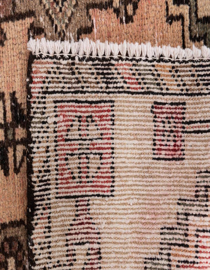 Detail image of 2' 6 x 5' 9  Hand Knotted Ultra Vintage Persian Wool Runner Rug