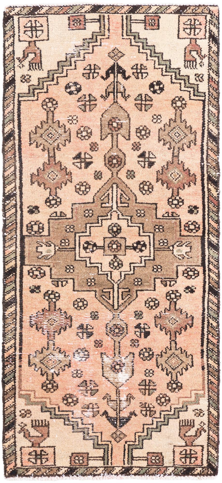 2' 6 x 5' 9 Hand Knotted Ultra Vintage Persian Wool Runner Rug