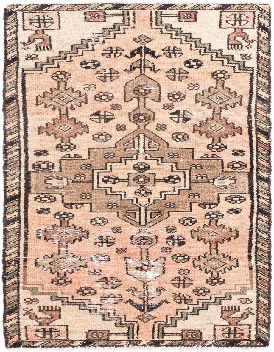 Primary image 2' 6 x 5' 9  Hand Knotted Ultra Vintage Persian Wool Runner Rug