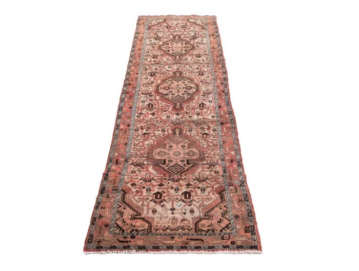 Detail image of 2' 8 x 8' 8 Hand Knotted Ultra Vintage Persian Wool Runner Rug