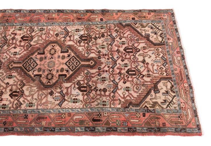 Detail image of 2' 8 x 8' 8 Hand Knotted Ultra Vintage Persian Wool Runner Rug