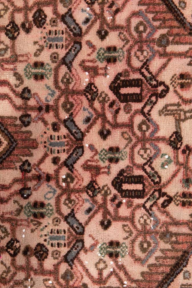 2' 8 x 8' 8 Hand Knotted Ultra Vintage Persian Wool Runner Rug